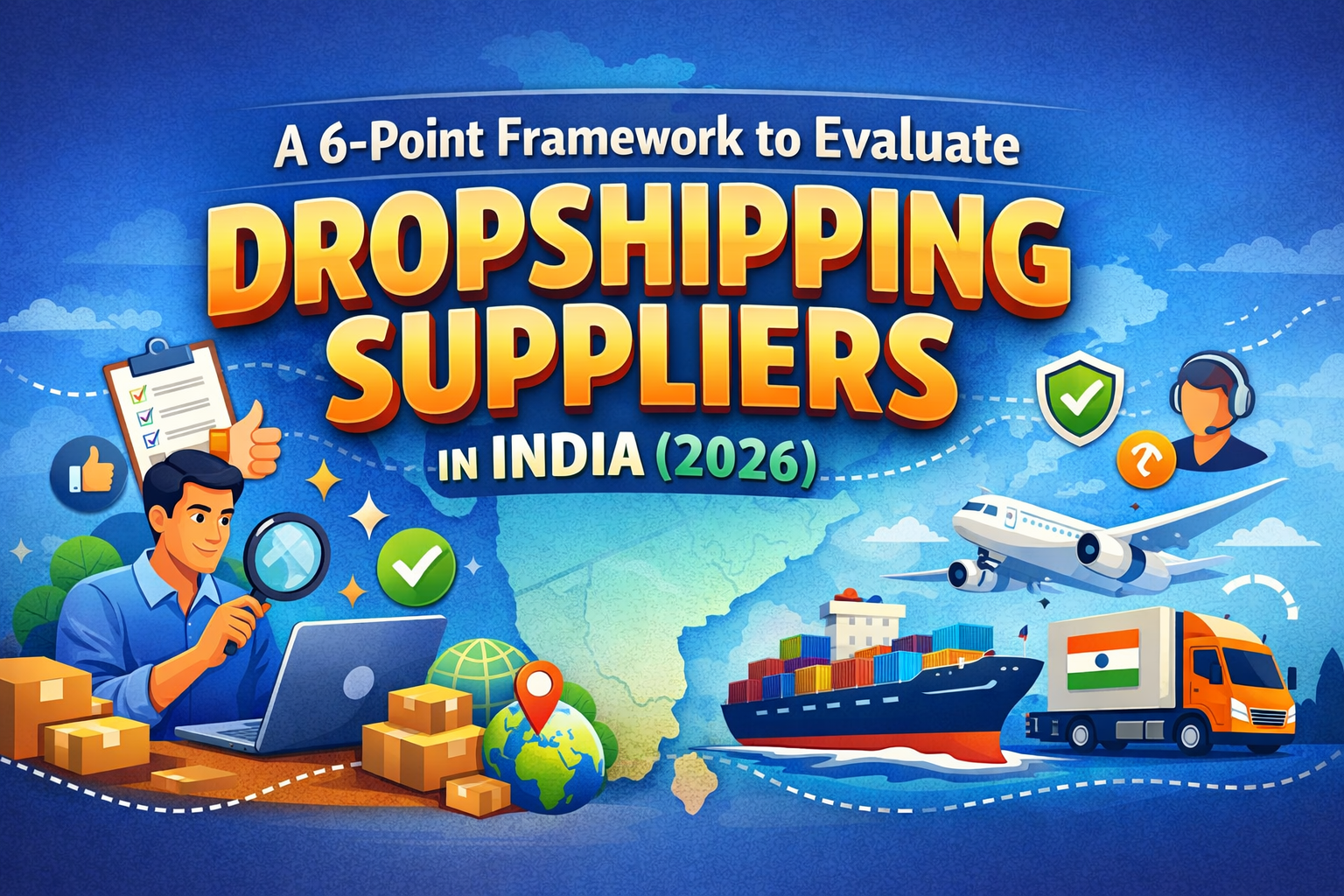 A 6-Point Framework to Evaluate Dropshipping Suppliers in India (2026)