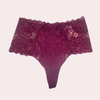 Seductive Pickled Beet Lace Thong Briefs for Her FRENCH DAINA