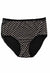 Super Comfortable White Dotted Black Cotton Plus Size Hipster Panty FRENCH DAINA