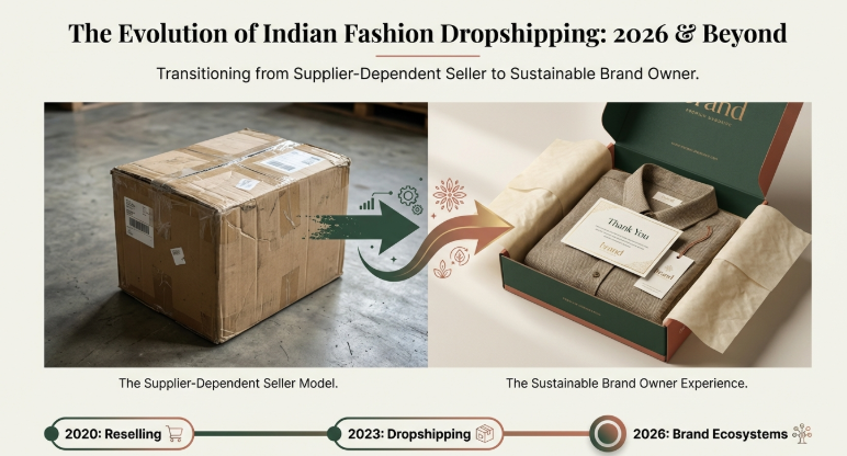 From Supplier to Brand: How Indian Dropshippers Build Long-Term Fashion Businesses (2026)