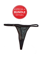 Snazzyway Black Transparent Seductive Thong snazzyway