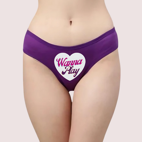 Wanna Play in Style- Heart-themed Custom Panty Snazzyway