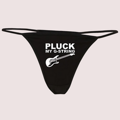 Pluck My G-String Printed Thong Snazzyway