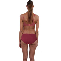 Organic Cotton Brown Bra Panty Set For Humid Weather snazzyway