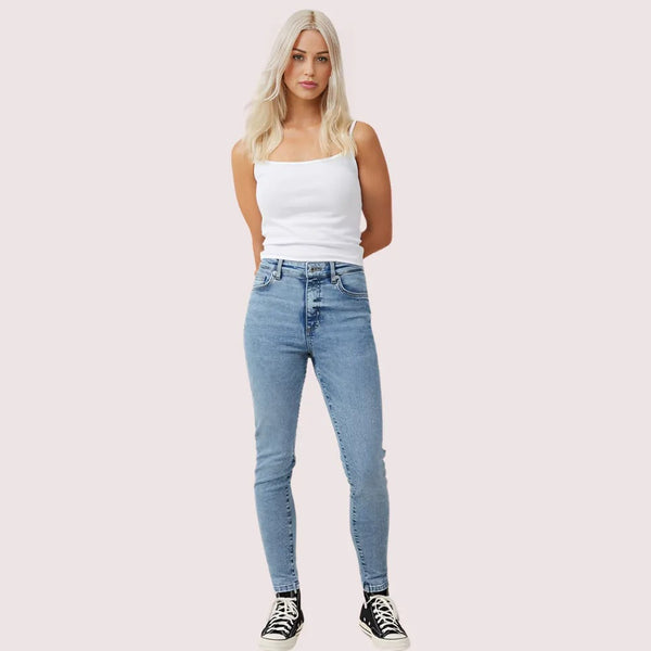 Women's Perfect Curve High Waist Skinny Jeans Snazzyway
