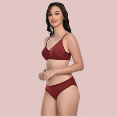 Comfort Bliss 2-Pack Lightly Padded Bra & Panty Set Snazzyway