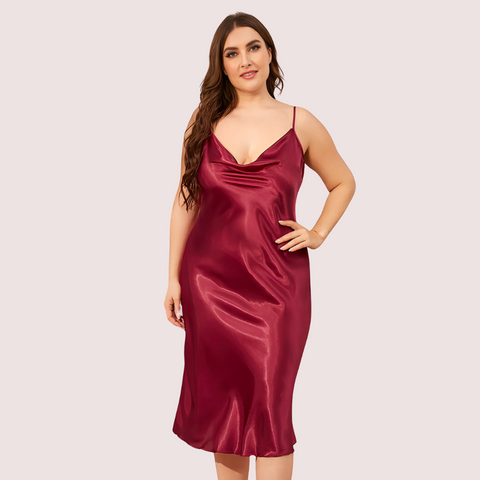 Plus Size Classic Satin Sleepwear (4XL–5XL) Snazzyway