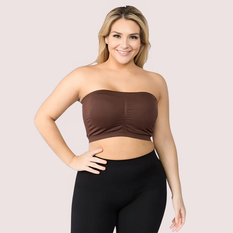 2-Pack Sexy Tube Bandeau Bra Tops for Women Snazzyway