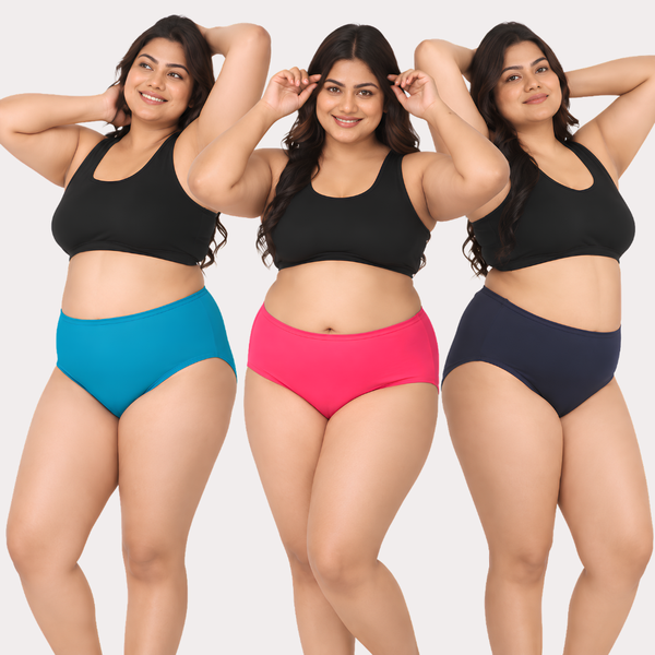 PK-18 High-Waist Stretch Comfort Briefs – Assorted Snazzyway