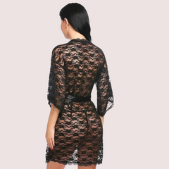 Soft & Lightweight Transparent Lace Robe Snazzyway