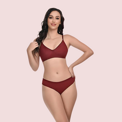 Comfort Bliss 2-Pack Lightly Padded Bra & Panty Set Snazzyway