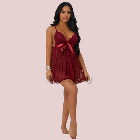 Barely Yours Babydoll Nightwear Snazzyway