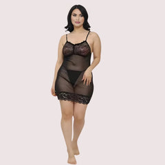 Sheer Babydoll Slip Dress for Women Snazzyway