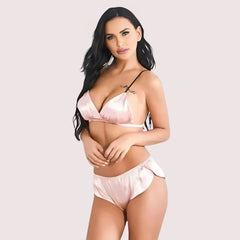 Fashionable Pure Silk Bra Set for Women Snazzyway