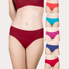 PK-6 Classic Solid Everyday Comfort Briefs – Assorted Snazzyway