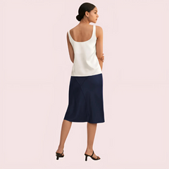 Silken Elegance Lace-Trim Camisole Snazzyway