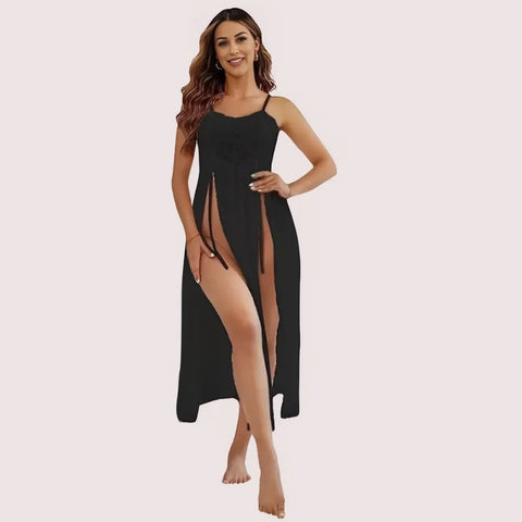 Romantic Black Babydoll Nightwear Snazzyway