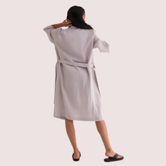 Elegance and Comfort in Premium Linen Robe Snazzyway