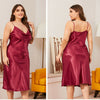 Classic Plus size Luxury Silky Satin Nightwear (4XL-5XL) snazzyway