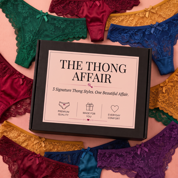 The Thong Affair — Luxury 3-Piece Thong Collection Snazzyway