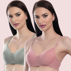 Lift & Lounge 2-Pack Lightly Padded Push-Up Bra Snazzyway