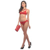 Fancy Hot Red Embroidery Bra Brief Set snazzyway