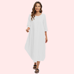 FRENCH DAINA luxury LINEN GOWN French Daina