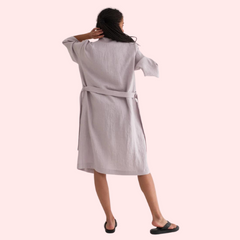 French Daina Premium Linen Robe French Daina