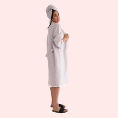 French Daina Premium Linen Robe French Daina