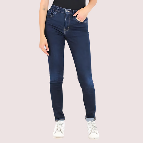 Elegant Women's Skinny Fit Slim Denim Pants Snazzyway
