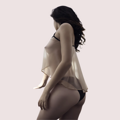 "French Daina" Seductive See Through Cami top Snazzyway