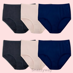 Breathable Cotton Regular Panties Set of 6 Snazzyway