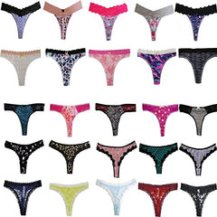 Six Assorted styles Thong's in One Pack snazzyway