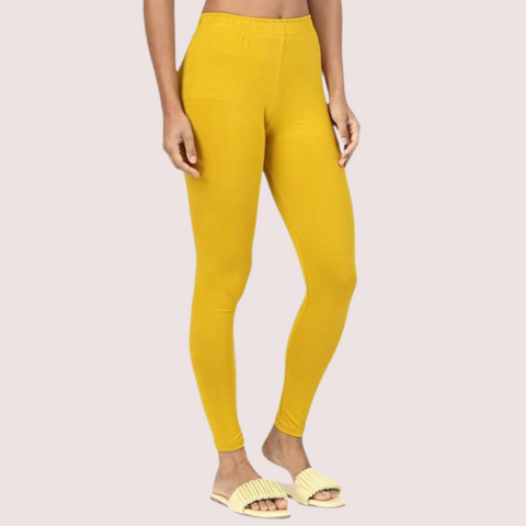 Ankle-Length Cotton Leggings for Women Snazzyway