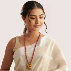 Heritage Ruby Emblem Necklace Snazzyway