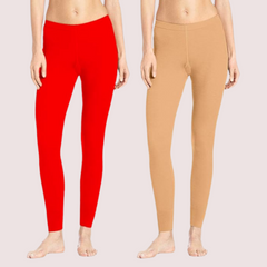 Women’s Comfort Stretch Leggings 2-Pack Set Snazzyway