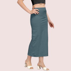 French Daina Cotton Blend Saree Shapewear Snazzyway