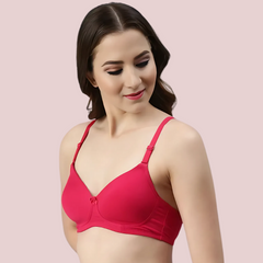 Passion Plunge – Red Seamless Padded Bra Snazzyway