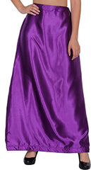 Ladies Glossy silk Underskirt Combo Pack of 2 Orange Purple. snazzyway