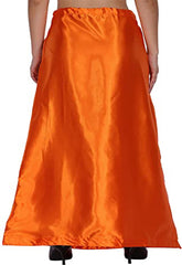 Ladies Glossy silk Underskirt Combo Pack of 2 Orange Purple. snazzyway