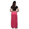 Ladies Glossy silk saree&#39;s Pink Petticoat snazzyway