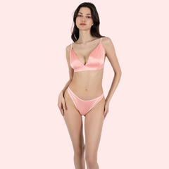 Lightweight Pure Silk Bra Set for Comfort FRENCH DAINA