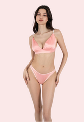 Lightweight Pure Silk Bra Set for Comfort FRENCH DAINA