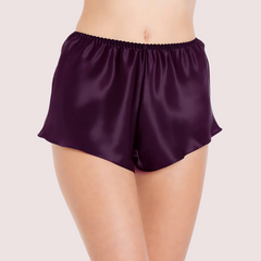 Elegant Purple Satin French Knickers Snazzyway