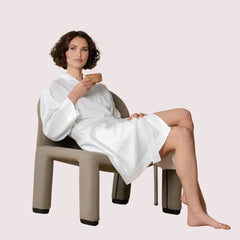 Genova Luxe Natural Linen Bath Robe Snazzyway
