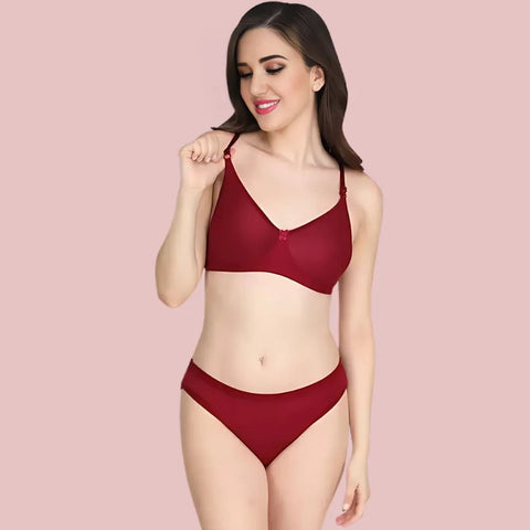 Soft Ease Cotton Comfort – Bra & Panty Set (2-Pack) Snazzyway