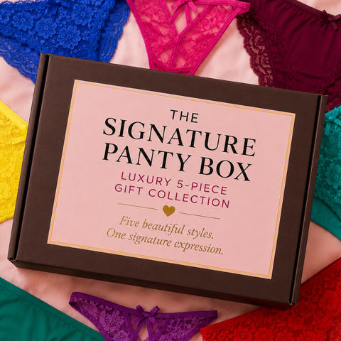The Signature Panty Box — Luxury 5-Piece Gift Collection Snazzyway