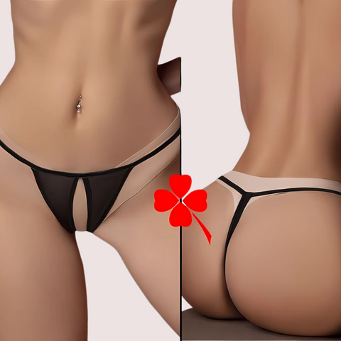 Crotchless thong Women's Sexy panty Snazzyway