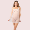 Plus Size Sheer See-Through Babydoll Night Dress snazzyway