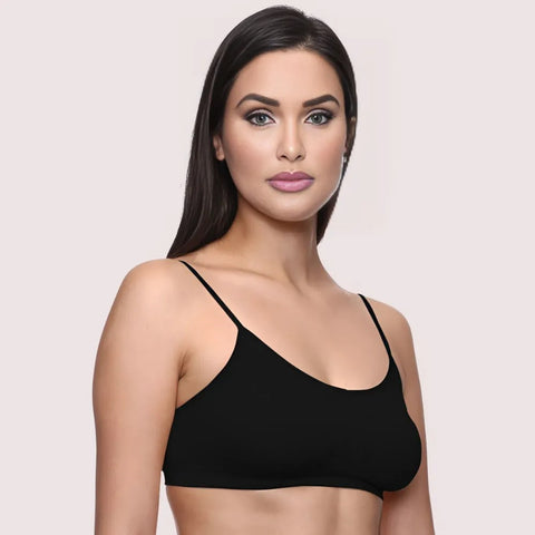 Chic & Flirty Thin Straps Sports Bra- Pack of 3 Snazzyway